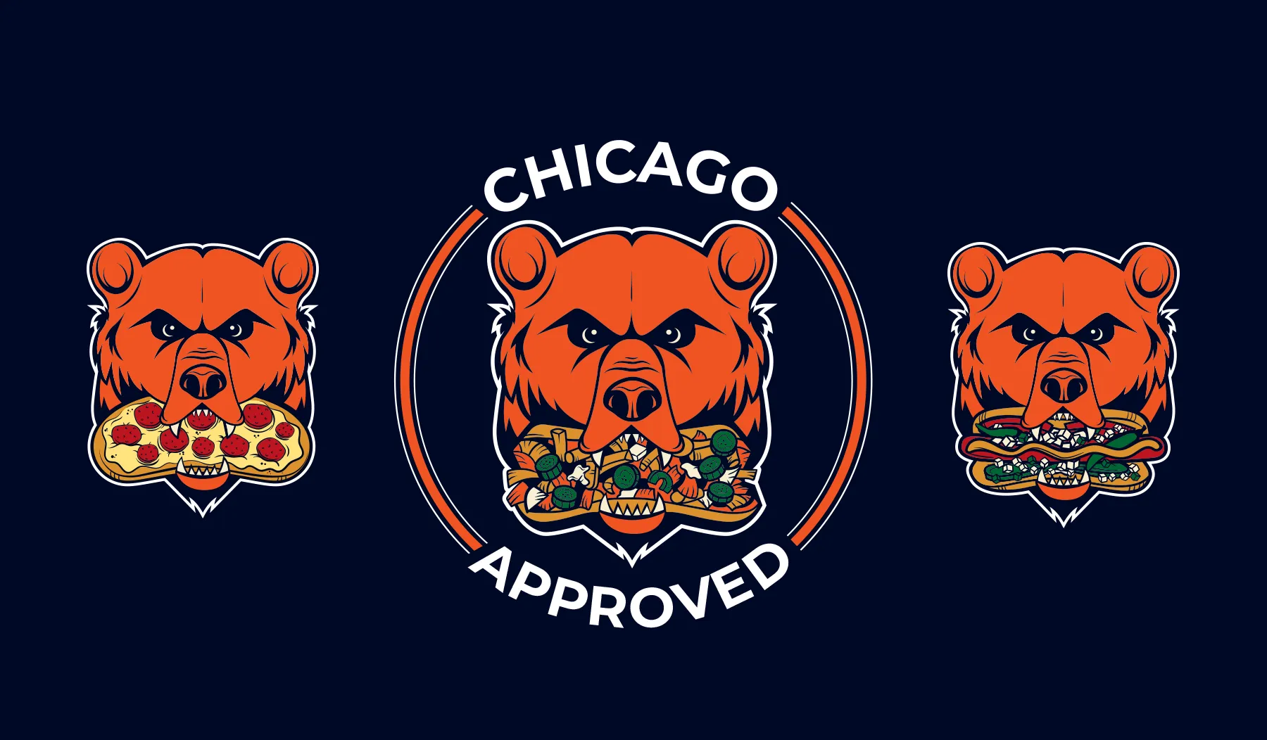 Campiones Chicago Bear Inspired Illustrations