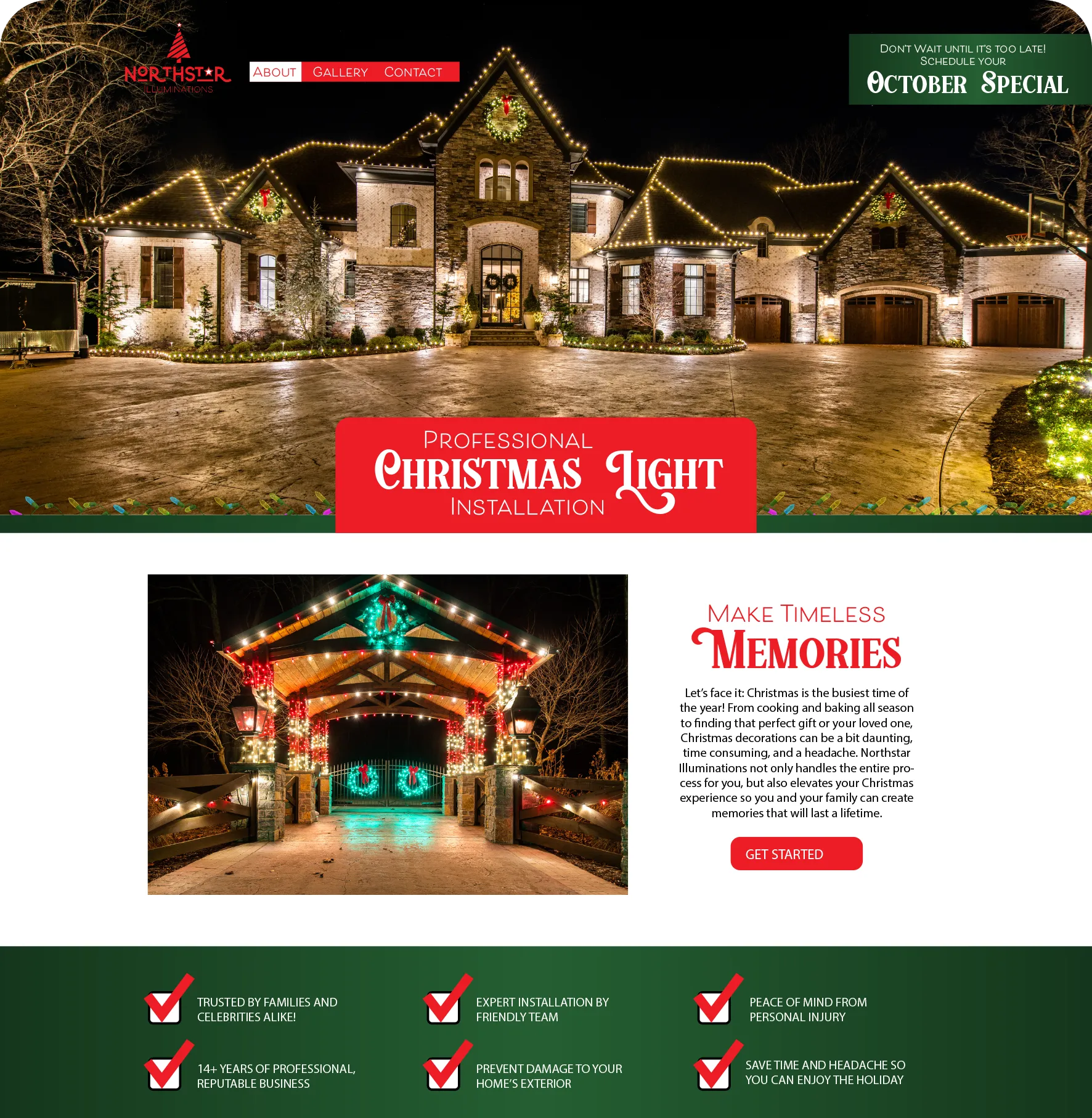 Northstar Illuminations Website Showcase